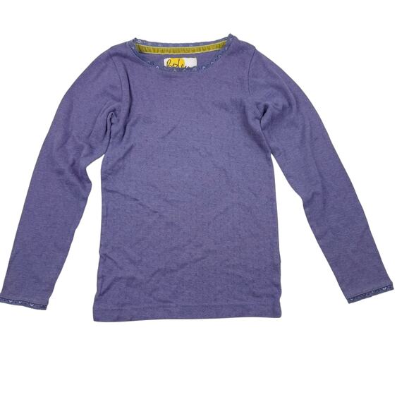 Boden Purple Pointelle Shirt - Picture 1 of 5